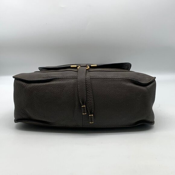 Chloé Gray Calf Leather Marcie Small Double Carry Satchel Bag - Picture 5 of 12